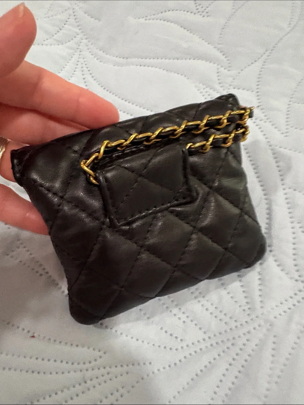 vintage gold mesh coin purse